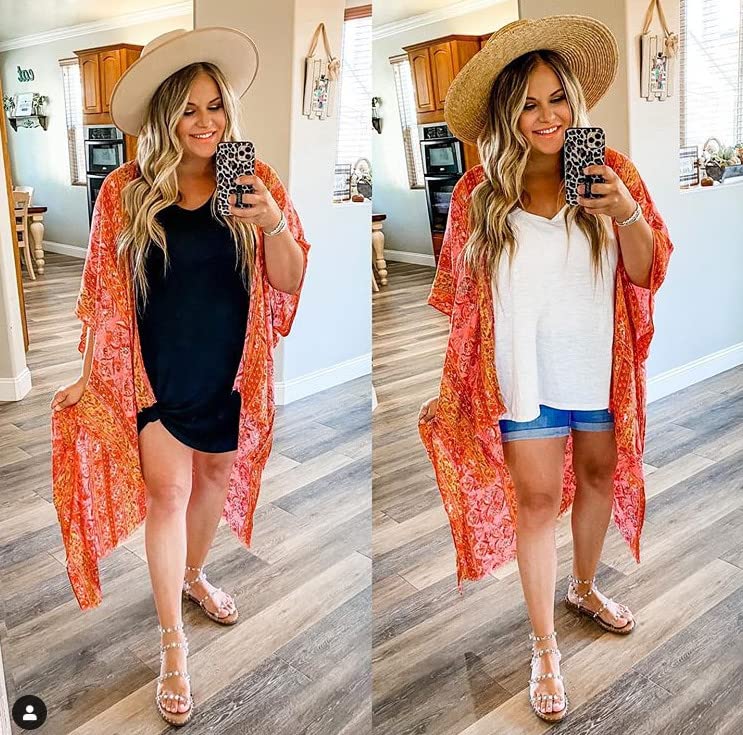 Breezy Lane Beach Coverup for Women Boho Clothes Summer Kimono Cardigans Swimsuit Cover Up for Vacation Holiday - Image 3
